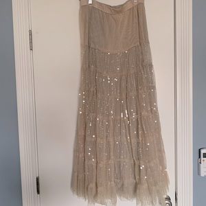 Chan Luu Sequin Maxi Skirt